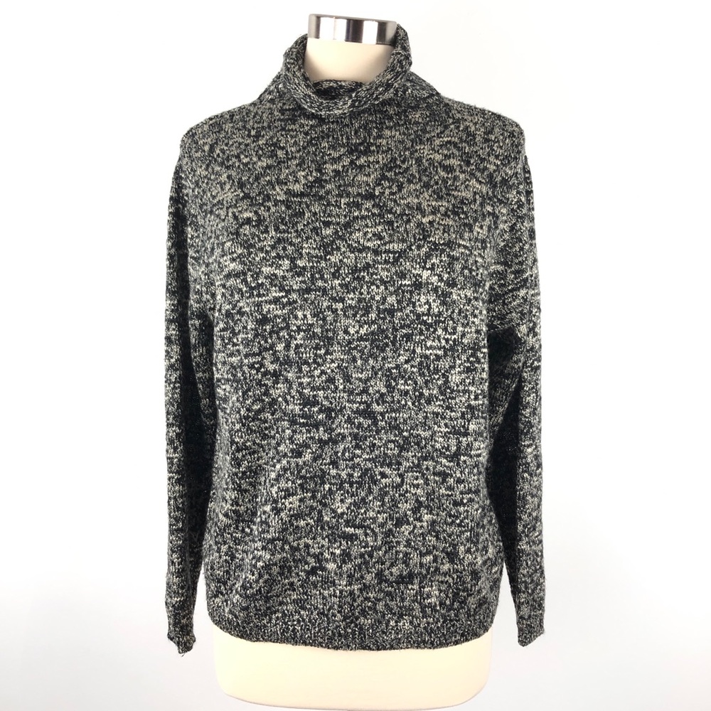 Norton McNaughton Black Beige Tunic Sweater